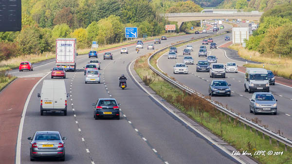 Drive-on-the-left traffic in Britain.